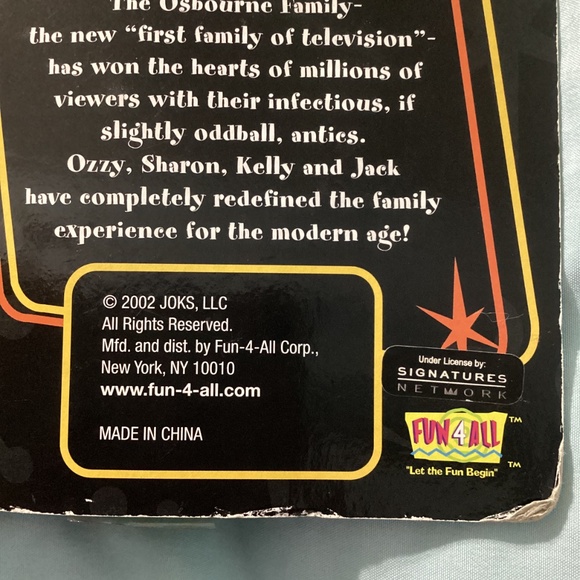 NEW The Osbourne Family SHARON OSBOURNE Bendable Keychain 2002 - Picture 3 of 8